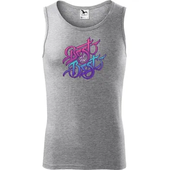 Pánská móda Best of the best - Tílko pánské Core - M ( Tmavě šedý melír )