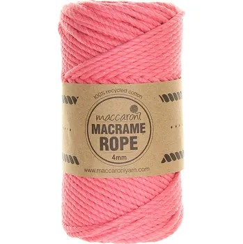 Příze Maccaroni Rope 4 mm lososová 402
