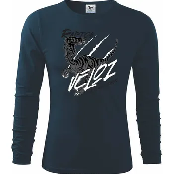 Pánská móda Veloz terror - Triko s dlouhým rukávem FIT-T long sleeve - M ( Námořní modrá (velmi tmavá - téměř černá) )