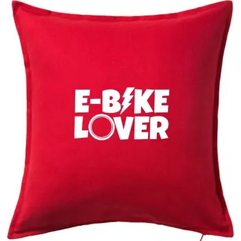 Polštář E-bike lover - Polštář 50x50 - 50x50 - Pouze potah ( Červená )