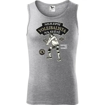 Nejlepší volejbalista na světě - Tílko pánské Core - L ( Tmavě šedý melír )