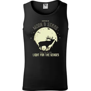 Deer moon - Tílko pánské Core - L ( Černá )