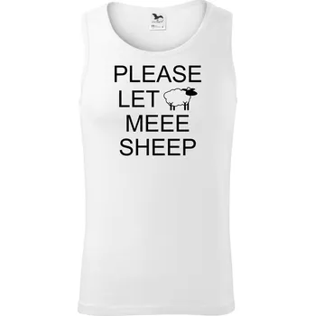 Pánské termoprádlo Please let meee sheep - Tílko pánské Core - XL ( Bílá )