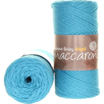 Příze Maccaroni Bavlněné šňůry 3 mm světle tyrkysová 606-01