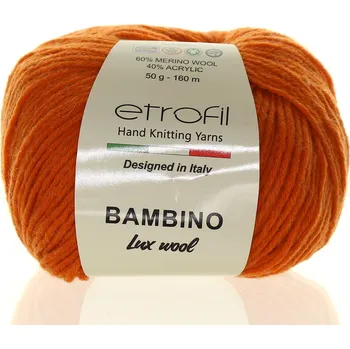 Příze Etrofil Bambino Lux Wool oranžová 70212
