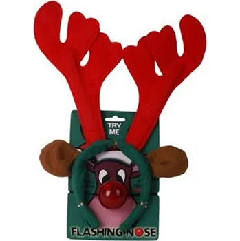 Godan Party čelenka sob a svítící nos Karnevalový doplněk Godan Party čelenka sob a svítící nos