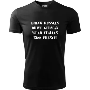 Chlapecké tričko Návod na život - vojensky - Dětské triko sportovní (dresovina) - 146 cm/10 let ( Černá )