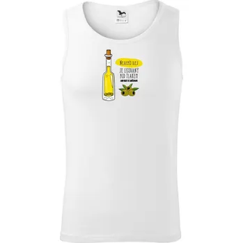 Nejlepší olej je lisovaný pod tlakem - Tílko pánské Core - XL ( Bílá )