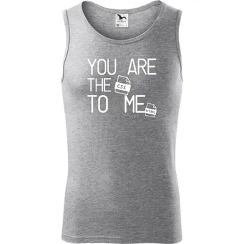 CSS to me HTML - Tílko pánské Core - S ( Tmavě šedý melír )