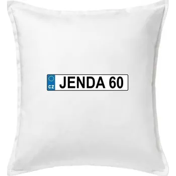 Polštář SPZ Jenda 60 - Polštář 50x50 - 50x50 - Pouze potah ( Bílá )
