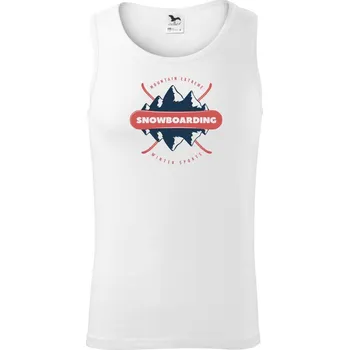 Snowboarding hory extreme - Tílko pánské Core - XL ( Bílá )