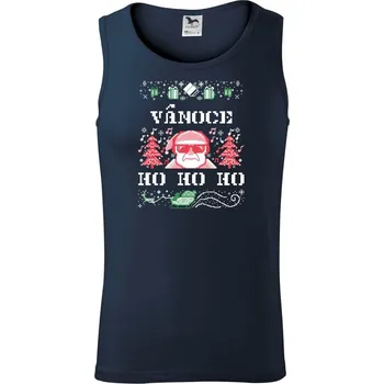 Vánoce ho ho ho - Tílko pánské Core - 2XL ( Námořní modrá (velmi tmavá - téměř černá) )