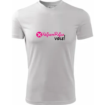 Nejsem Rajda! Vole! - Dětské triko sportovní (dresovina) - 146 cm/10 let ( Bílá )