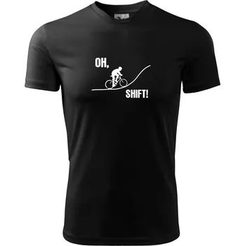 Oh shift - Dětské triko sportovní (dresovina) - 158 cm/12 let ( Černá )