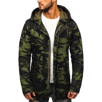 Khaki pánská přechodová parka Bolf 5391 - M