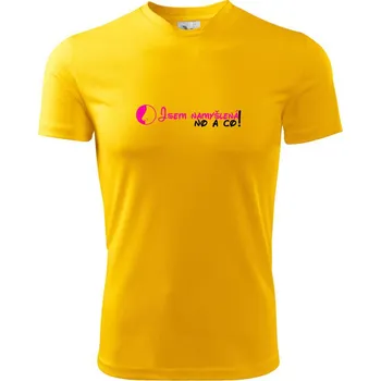 Chlapecké tričko Jsem namyšlená, no a co! - Dětské triko sportovní (dresovina) - 122 cm/6 let ( Žlutá )