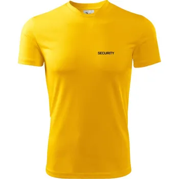 Chlapecké tričko Security nápis - Dětské triko sportovní (dresovina) - 158 cm/12 let ( Žlutá )
