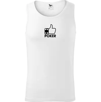 Poker palec - Tílko pánské Core - M ( Bílá )