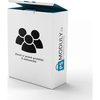 PrestaShop modul Zboží si právě prohlíží X zákazníků