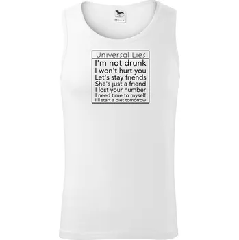 Universal Lies - Tílko pánské Core - L ( Bílá )