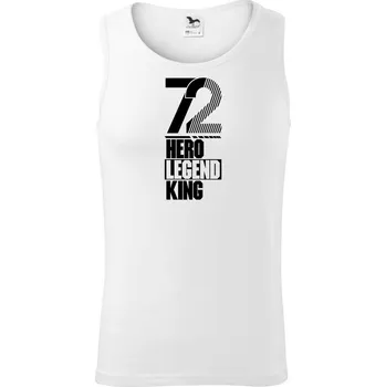 Hero, Legend, King x Queen 1972 - Tílko pánské Core - XL ( Bílá )