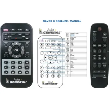 Dálkový ovladač General GRUNDIG M1000BT - náhradní dálkový ovladač