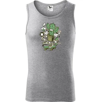 Jezdicí píchatko - Tílko pánské Core - L ( Tmavě šedý melír )