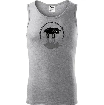 Raši budu černá ovce (Hana-creative) - Tílko pánské Core - XL ( Tmavě šedý melír )