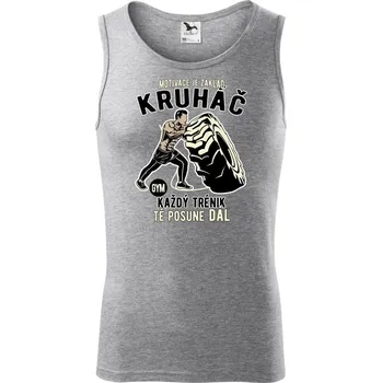 Kruháč motivace - Tílko pánské Core - 2XL ( Tmavě šedý melír )