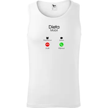 Dieta volá - Tílko pánské Core - L ( Bílá )