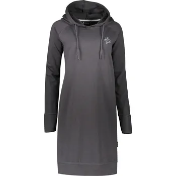 Dámská mikina Dámská prodloužená mikina ALTISPORT MIBELA LSKU366 TMAVĚ ŠEDÁ XS