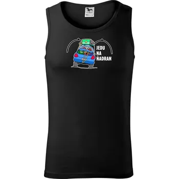 Pánská móda Jedu na ňadran - Tílko pánské Core - M ( Černá )