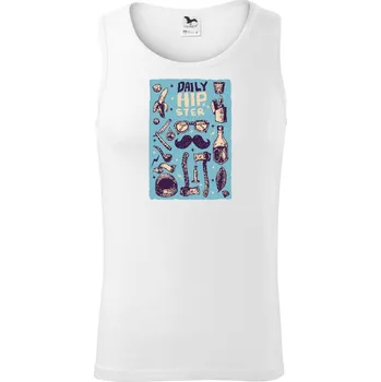 Hipster cajky - Tílko pánské Core - XL ( Bílá )