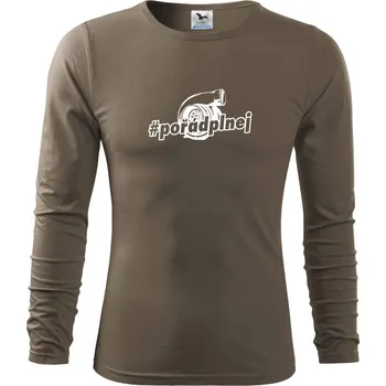 Pánská móda Pořád plnej - Triko s dlouhým rukávem FIT-T long sleeve - S ( Army )