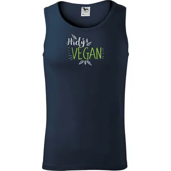 Hrdý vegan - Tílko pánské Core - L ( Námořní modrá (velmi tmavá - téměř černá) )