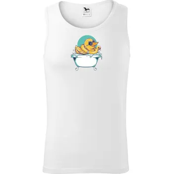 Kačer ve vaně - Tílko pánské Core - S ( Bílá )