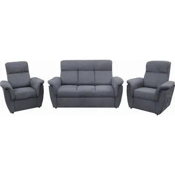 Sedací souprava Sedací souprava PLATON 3R+1+1, šedá