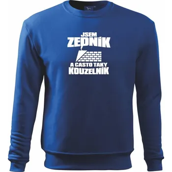 Pánská mikina Zedník kouzelník - Mikina Essential pánská - S ( Královská modrá )