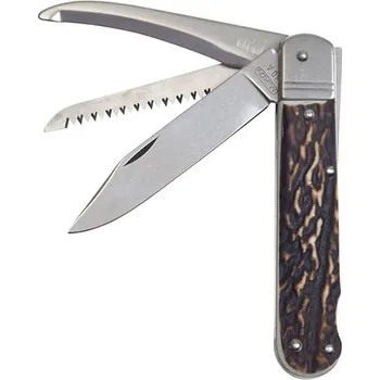 Multifunkční nůž Nůž zavírací 3 KP s imitací parohu NEREZ s pojistkou střenka PLAST