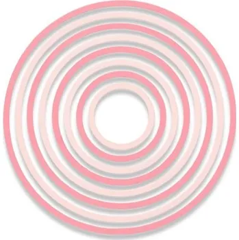 Sizzix Thinlits vyřezávací kovové šablony kruhy 8 ks Sizzix Thinlits vyřezávací kovové šablony kruhy 8 ks