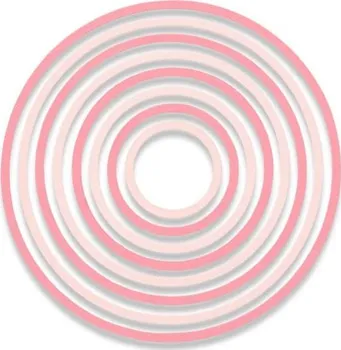 Sizzix Thinlits vyřezávací kovové šablony kruhy 8 ks