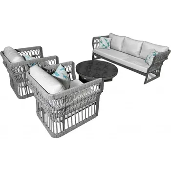 Zahradní sestava FLORENCE - sedací souprava - šedá