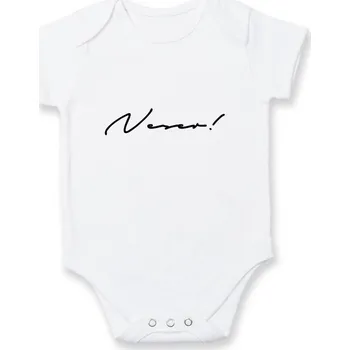 Kojenecký body Řekni to - Neser - Body kojenecké s krátkým rukávem - Krátký r. do 3 měs ( Bílá )