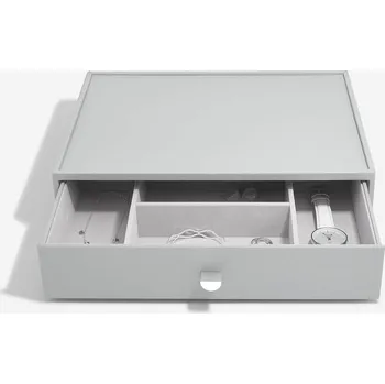 Šperkovnice Stackers, Box se šuplíkem na šperky Pebble Grey Supersize Accessory Drawer | šedá 75816