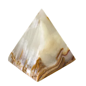 Drahý kámen Top textil Onyx Pyramida velká Barva: černá