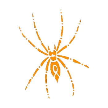 Samolepící dekorace SAMOLEPKA Pavouk 011 levá (06 - oranžová) NA AUTO, NÁLEPKA, FÓLIE, POLEP, TUNING, VLASTNÍ TEXT, TISK, AUTOSAMOLEPKY.cz, POLEPY, OBRÁZEK, LOGO, SAMOLEPKY