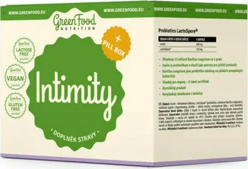 Přírodní produkt GreenFood Nutrition Intimity + Pillbox