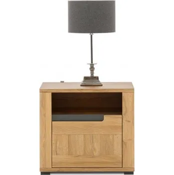 Noční stolek Noční stolek Memphis (pravý) - dub granson/grafit