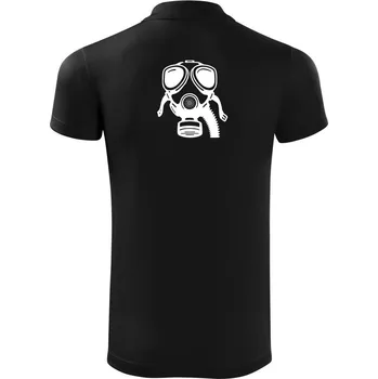 Pánská košile Plynová maska - Polokošile Victory sportovní (dresovina) - M ( Černá )