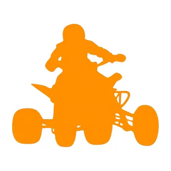 Samolepící dekorace SAMOLEPKA Čtyřkolka 002 pravá (06 - oranžová) NA AUTO, NÁLEPKA, FÓLIE, POLEP, TUNING, VLASTNÍ TEXT, TISK, AUTOSAMOLEPKY.cz, POLEPY, OBRÁZEK, LOGO, SAMOLEPKY